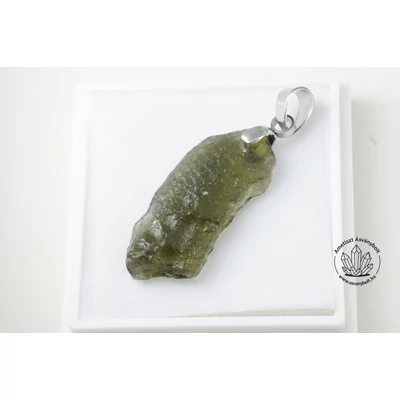 Moldavit fúrt medál 32560