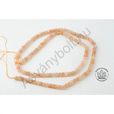 Napkő 3x4 mm fazettált tárcsa szál