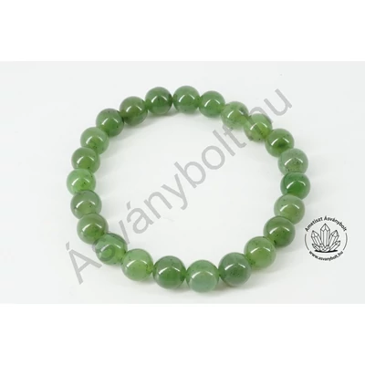 Nefrit jade 8 mm-es golyós karkötő