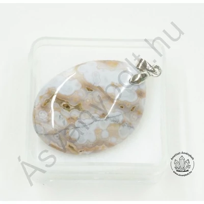 Óceán jáspis fúrt medál III.