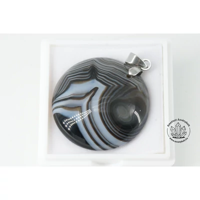 Ónix sávos egyedi fúrt medál III. 4000