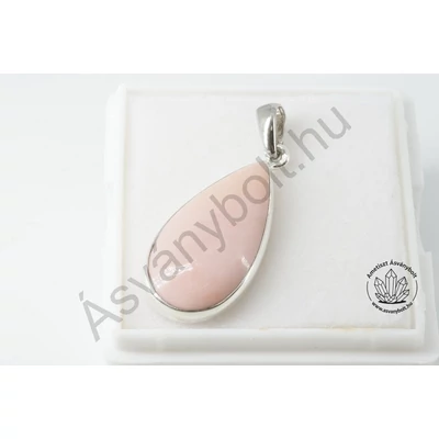 Opál pink csepp drágakő ezüstben 13200