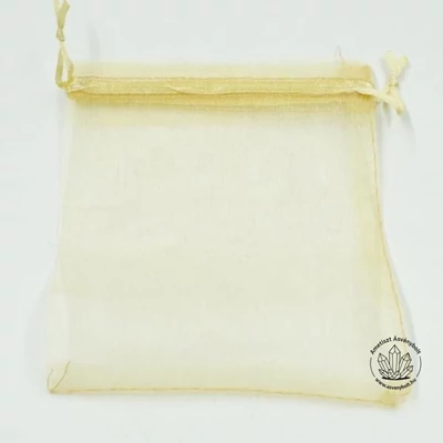 Organza tasak aranysárga 5 db