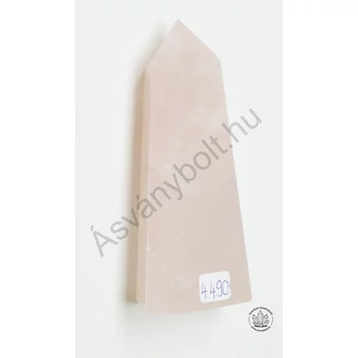 Rózsakvarc csiszolt csúcs 4490
