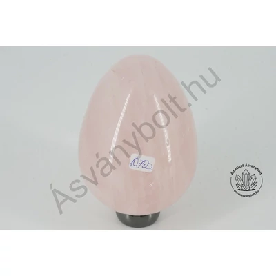 Rózsakvarc drágakő tojás 10700