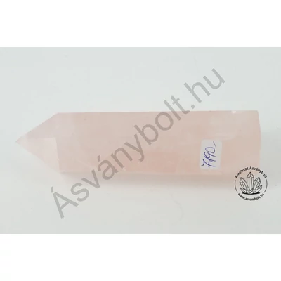 Rózsakvarc egyedi csiszolt csúcs 7190