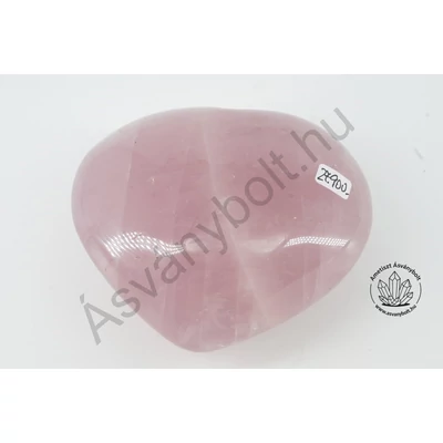Rózsakvarc extra egyedi szív dísztárgy 27900