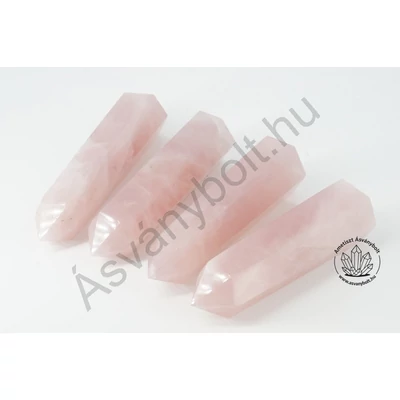 Rózsakvarc madagaszkári csiszolt csúcsok
