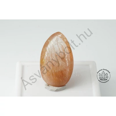 Rutilkvarc vörös domború csepp csiszolat 8150