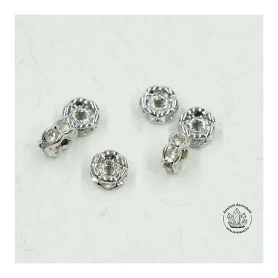 Strasszgyűrű hullámos 4 mm 10 db
