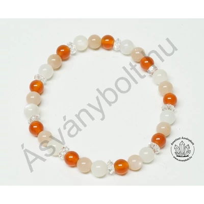 Szex csakra karkötő 6 mm-es golyókból