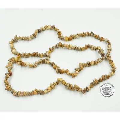 Tájképjáspis 90 cm-es gömbölyített szemcse szál