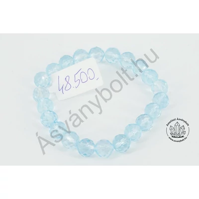 Topáz fazettált 8 mm-es golyós karkötő 48500
