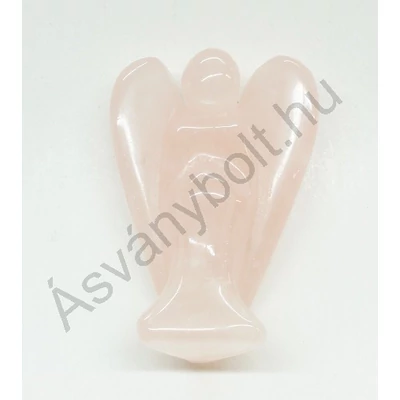 Rózsakvarc nagy angyal figura