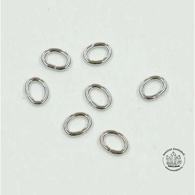 Karika 6x4 mm ovál vastag 50 db