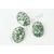 Jade zöld pettyes 13x18 mm-es kaboson