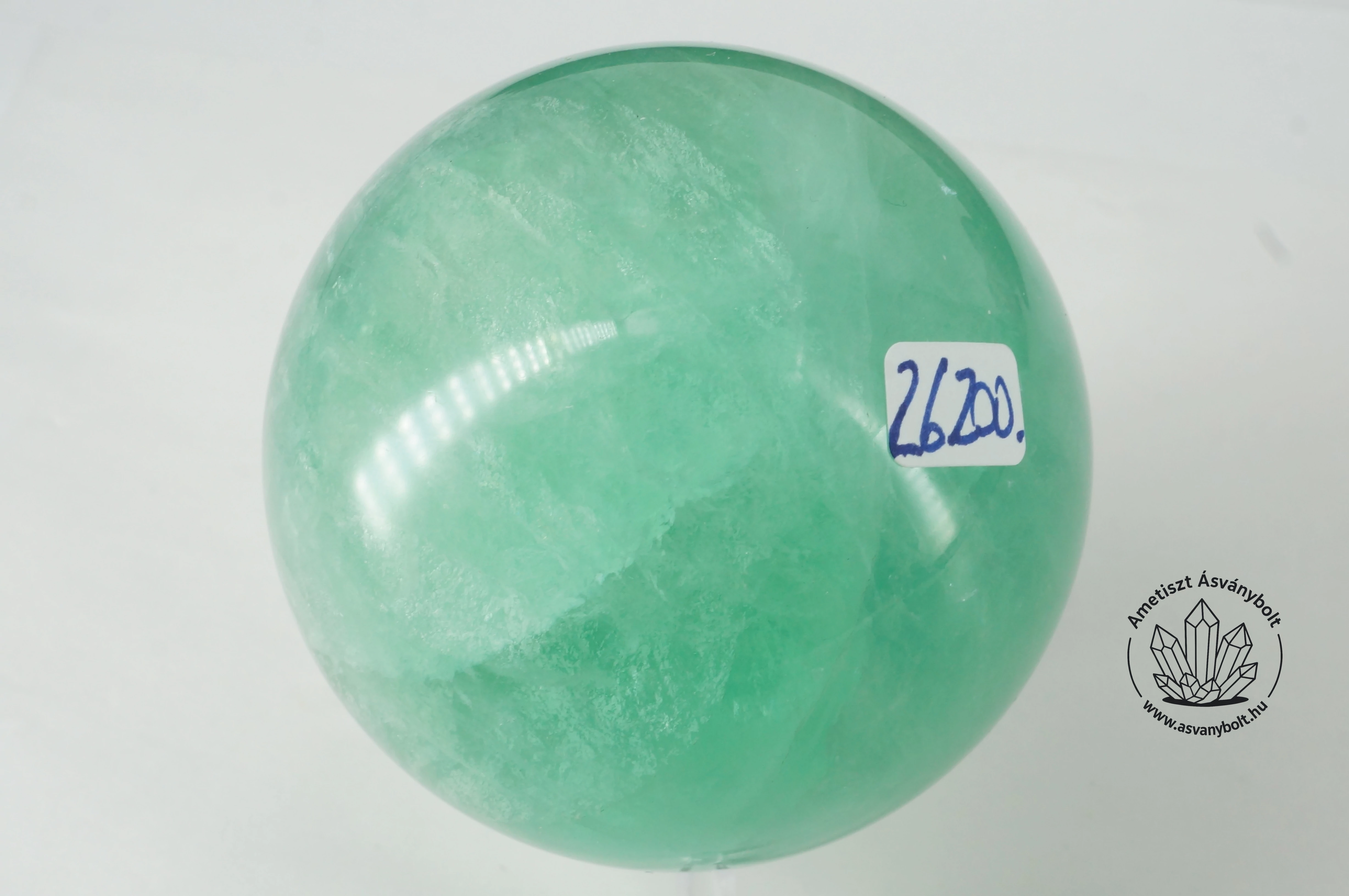 Fluorit világoszöld golyó 26200