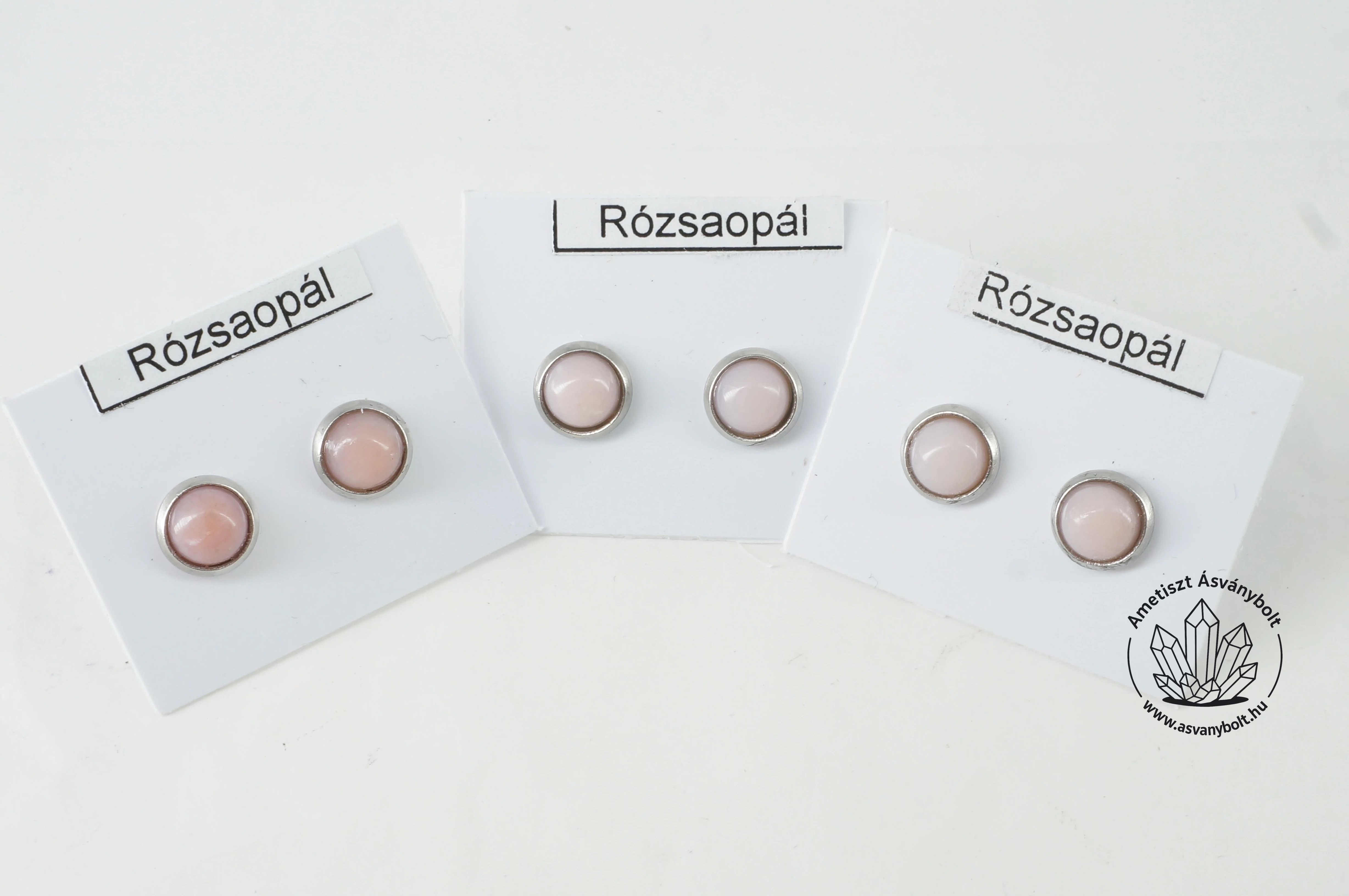 Rózsaopál 6-os füli nemesacélban