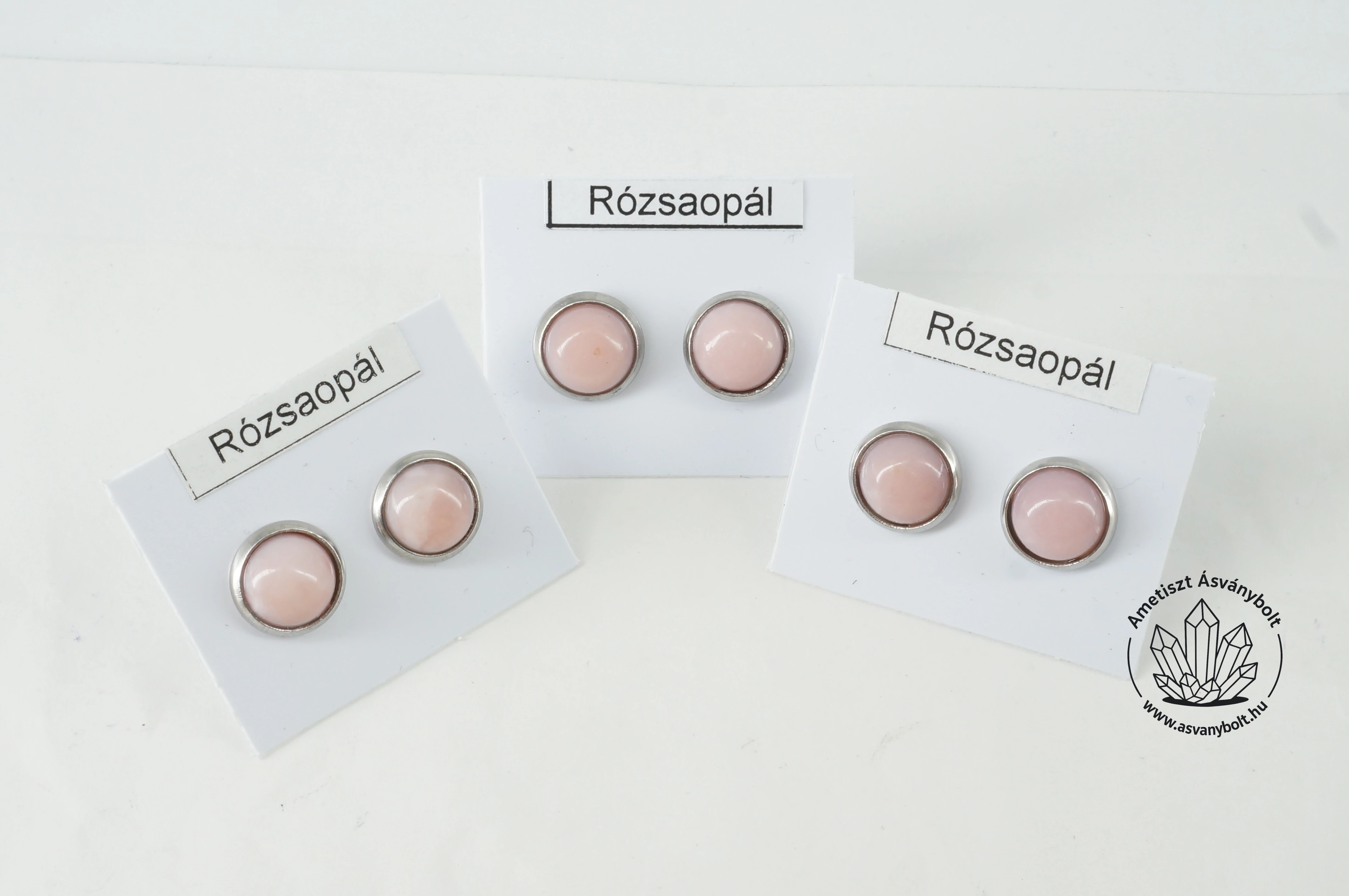 Rózsaopál 8-as füli nemesacélban