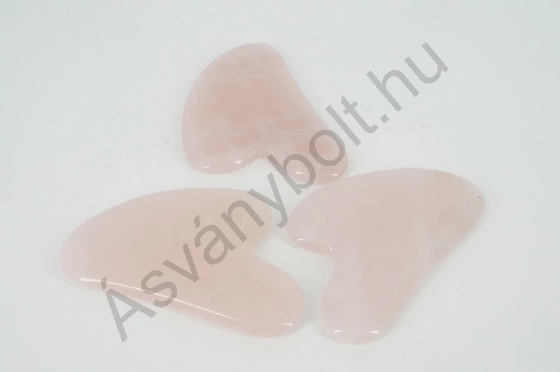 Rózsakvarc Gua sha masszírozó
