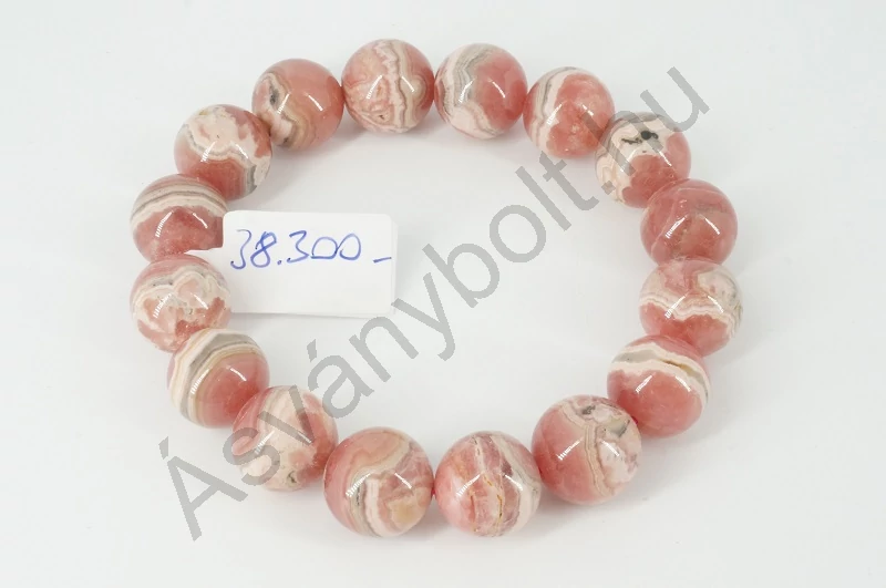 Rodokrozit 15 mm-es golyós karkötő 38300