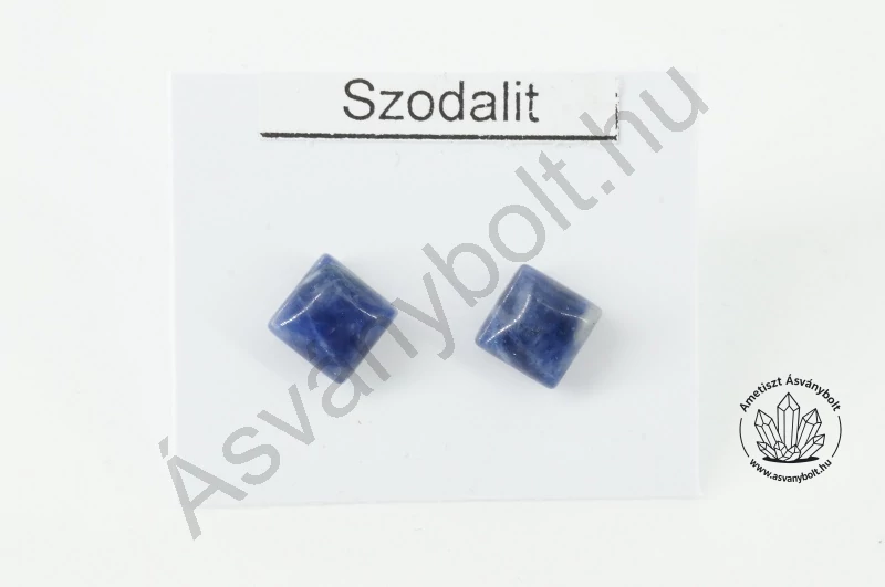 Szodalit kis kocka füli nemesacélon