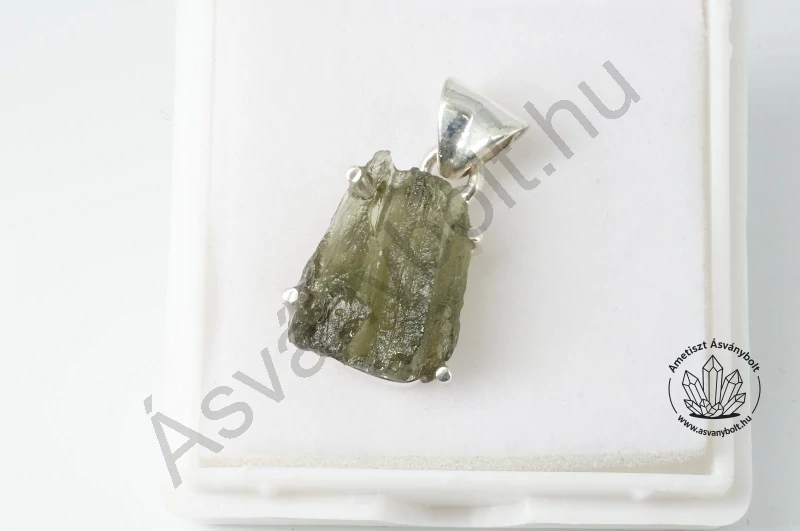 Moldavit ezüst foglalatban 60600