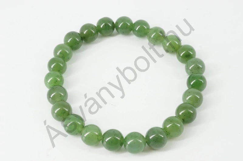 Nefrit jade 8 mm-es golyós karkötő