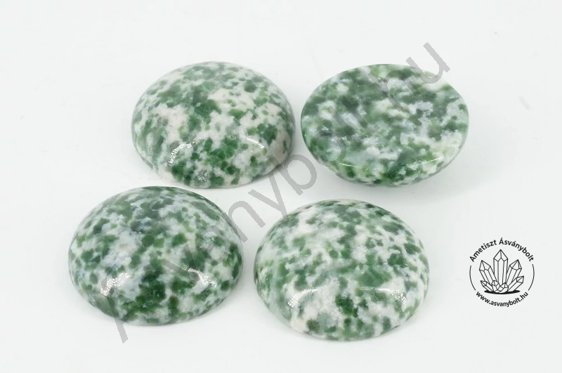Jade zöld pettyes 20 mm-es kaboson