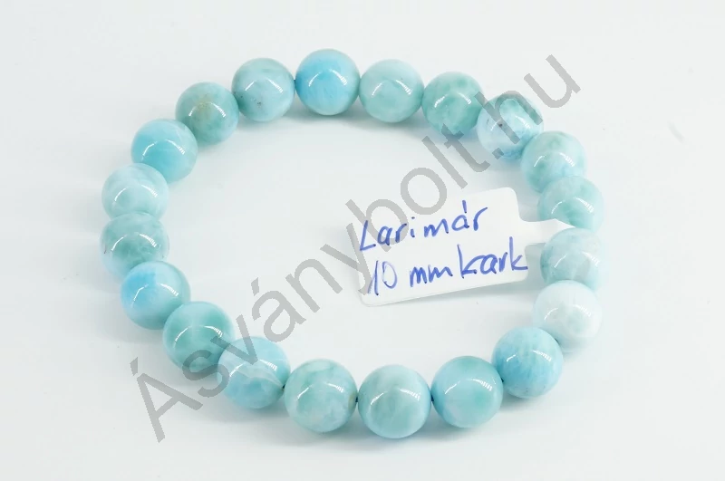 Larimár extra 10 mm-es golyós karkötő 63500