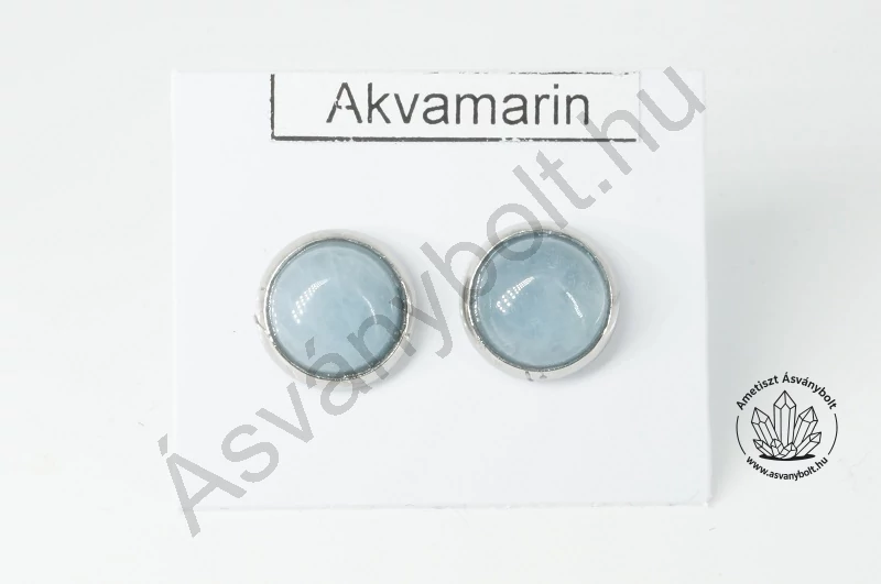 Akvamarin 8-as félgömb nemesacélban