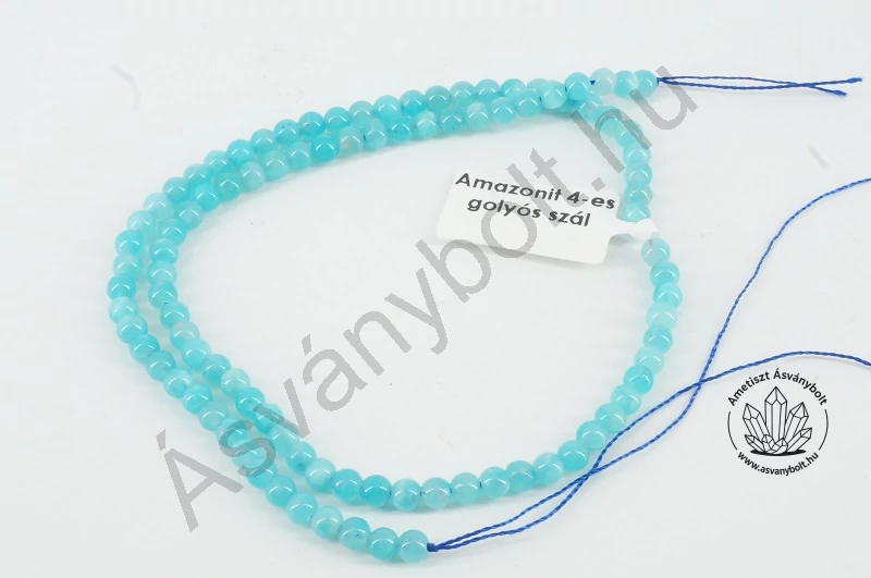 Amazonit 4 mm-es golyós szál
