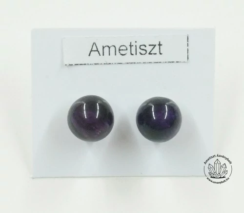 Ametiszt 8-as golyós nemesacélos füli