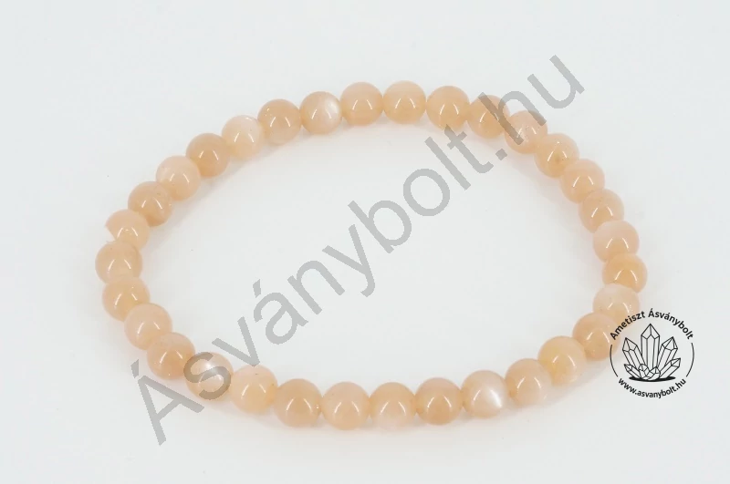 Barna holdkő extra 6 mm-es golyós karkötő