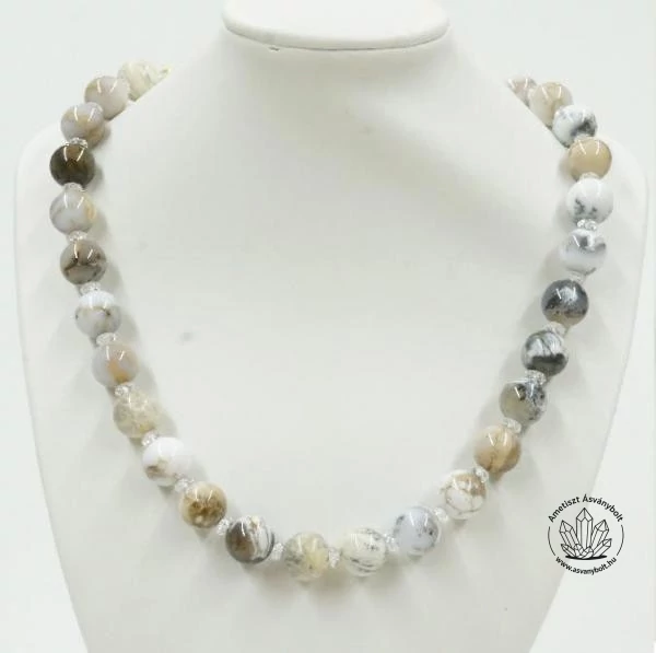 Dendrites opál egyedi lánc