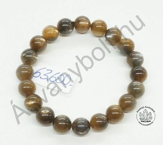 Holdkő-napkő 10 mm-es golyós karkötő 63600