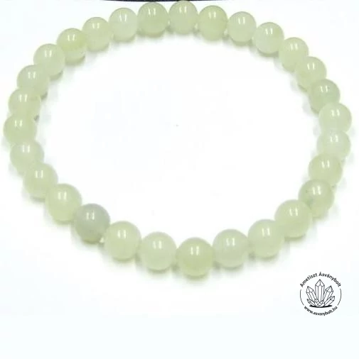 Jade 6 mm-es golyós féldrágakő karkötő