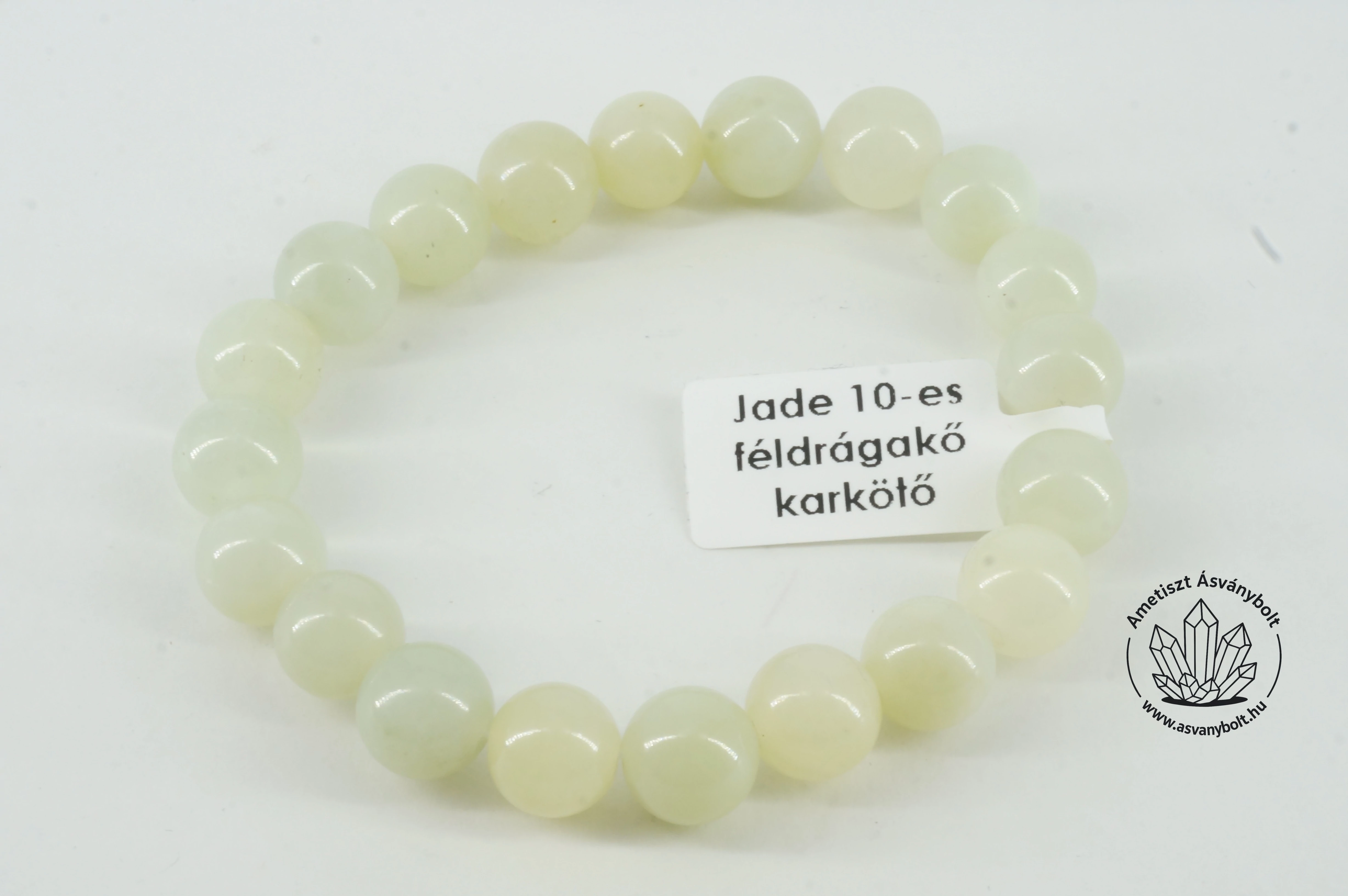 Jade kínai 10 mm-es golyós karkötő