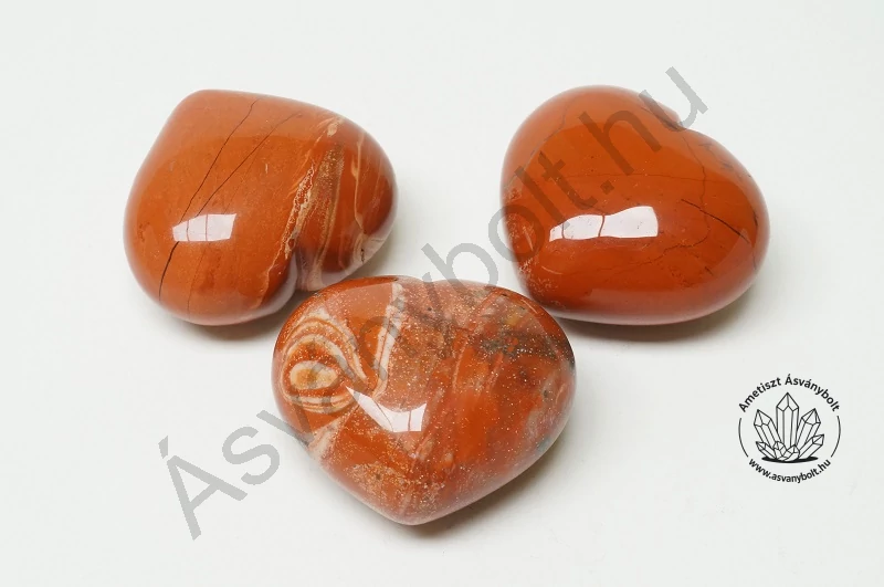 Jáspis közép szív marokkő