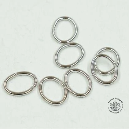 Karika ovál 9x7 mm vastag 20 db