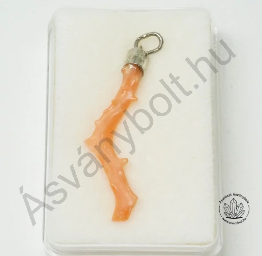 Korall ág medál ezüstben IX.