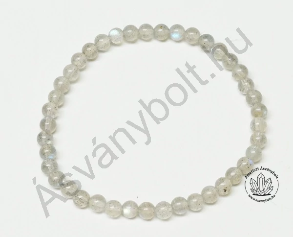 Labradorit 4 mm-es golyós karkötő