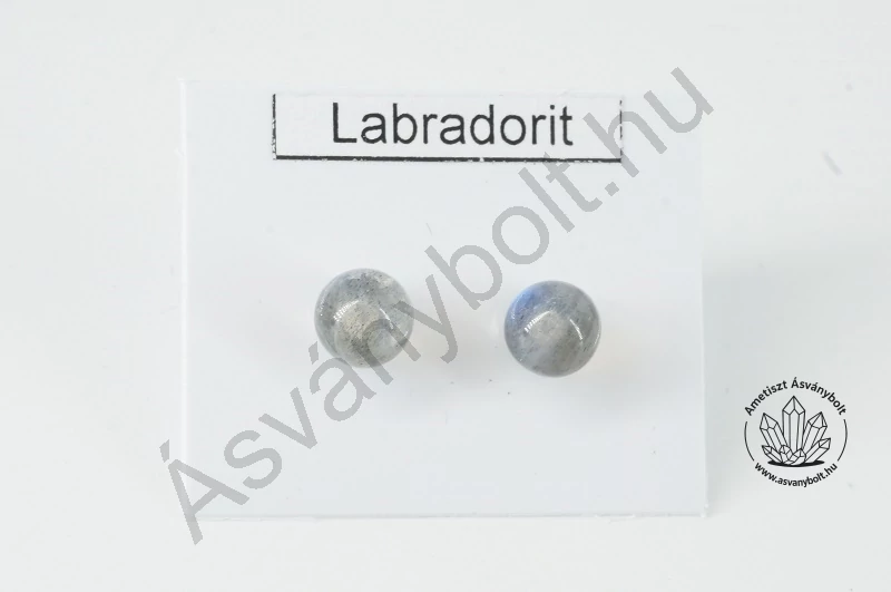 Labradorit 6-os golyós füli nemesacélon