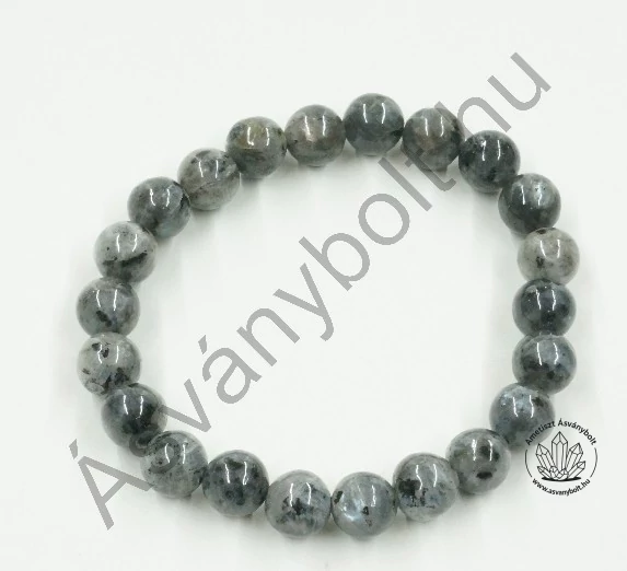 Labradorit Larvikit 8 mm-es golyós karkötő