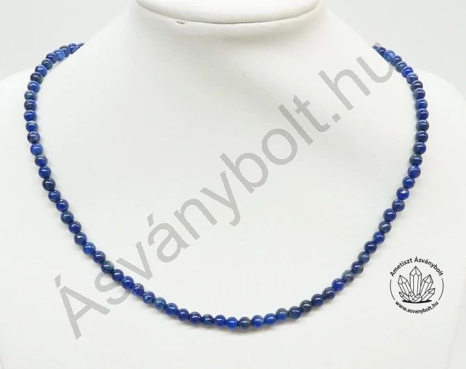 Lazurit 4 mm-es golyós lánc