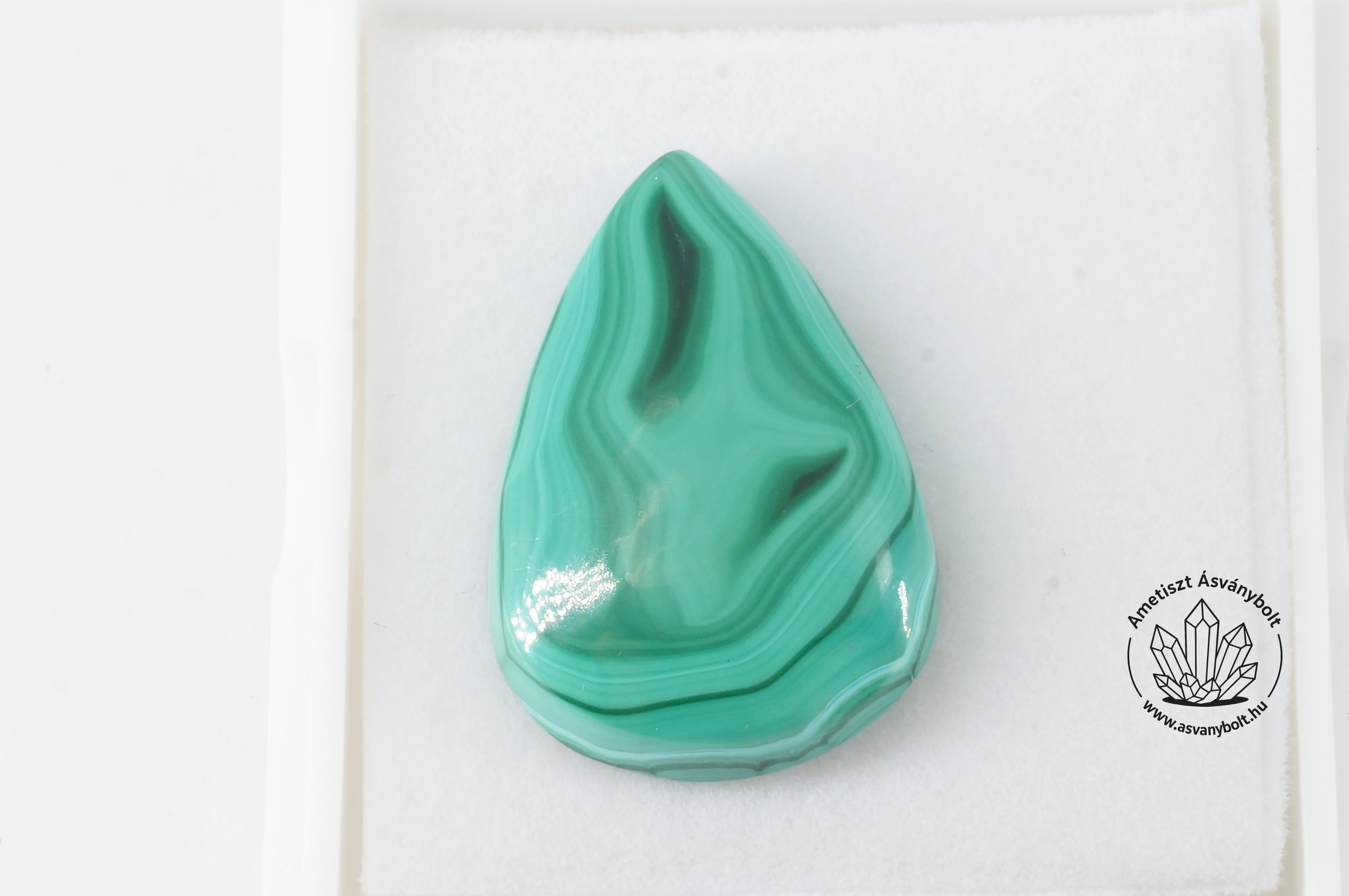 Malachit csepp kaboson 4220