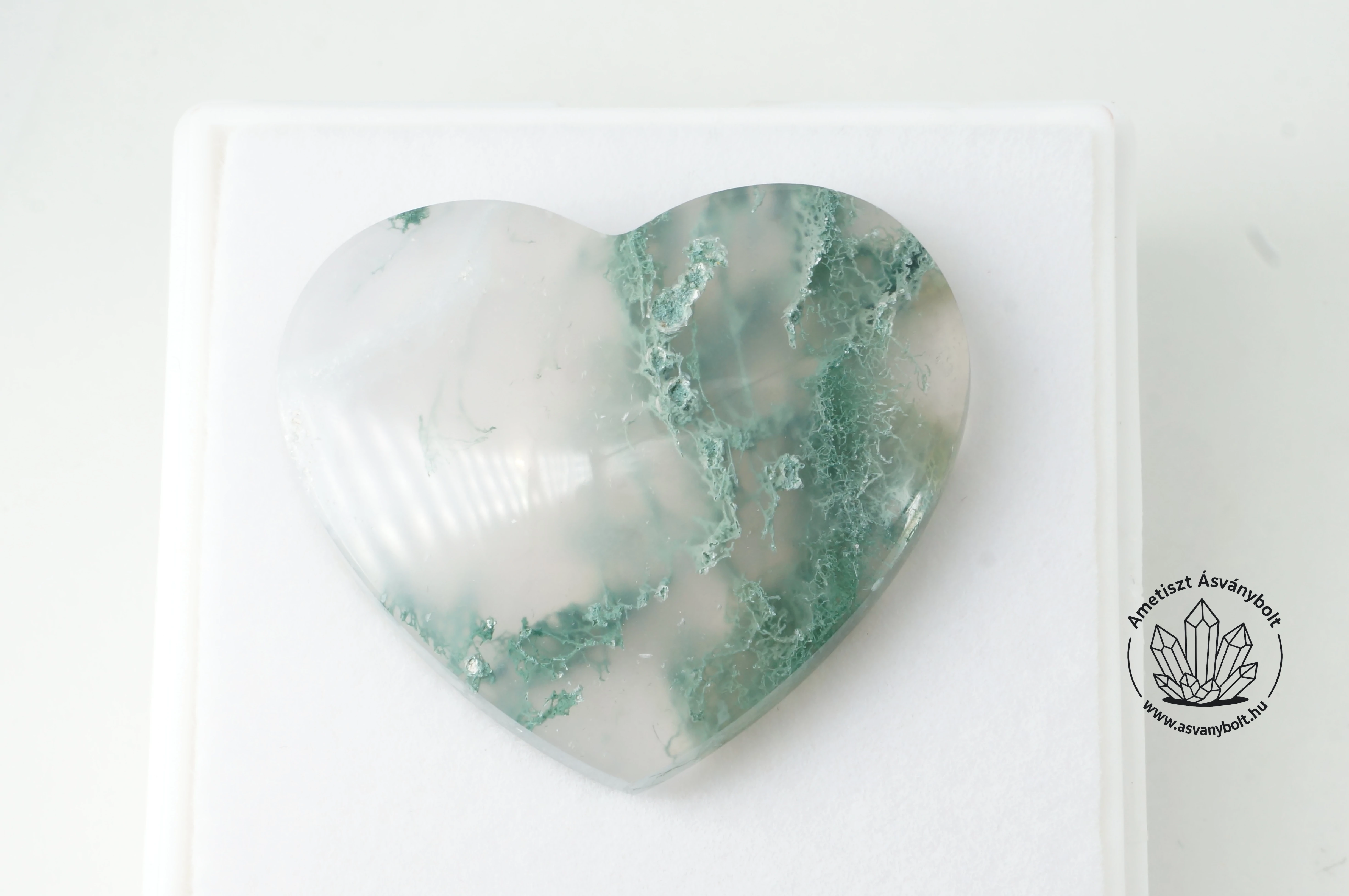 Mohaachát zöld szív kaboson 11840