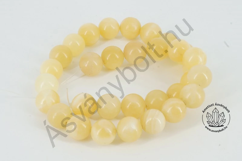 Narancs kalcit 12 mm-es golyók 5 db