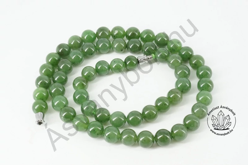 Nefrit jade 10 mm-es golyós lánc