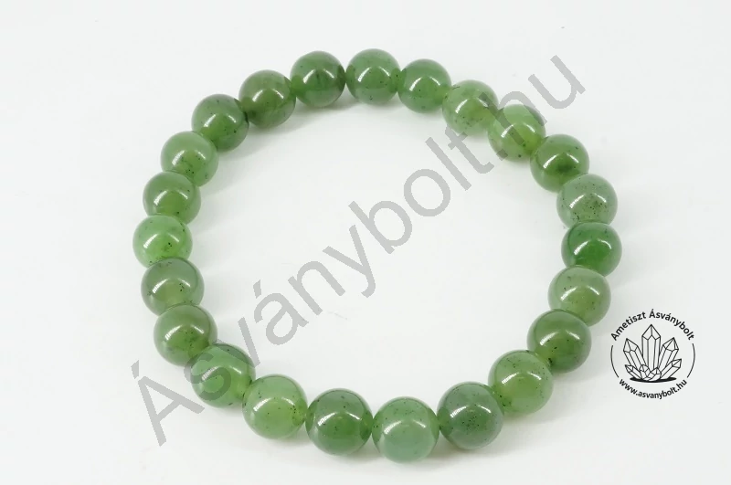 Nefrit jade 8 mm-es golyós karkötő